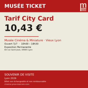 Tarif City Card (sous justificatif)